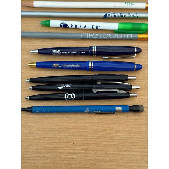 Random Lot of Pens & Pencils from Businesses ATT Fidelity Bank First South - Picture 2 of 4